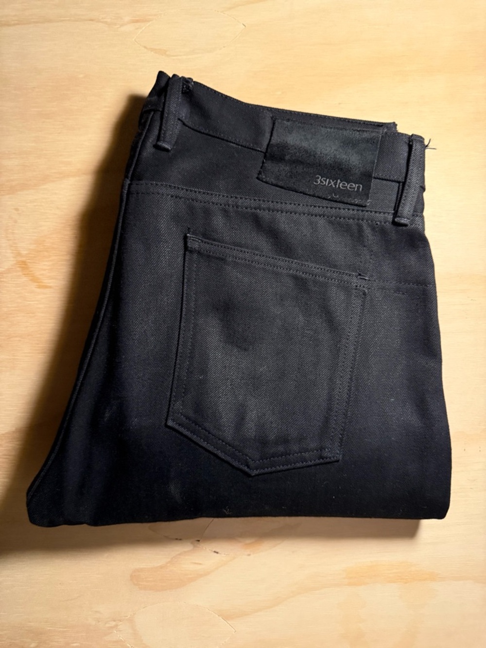 3sixteen Black Slim Jeans - Minimal Tapered Design